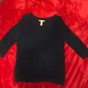 Banana republic navy eyelet sweater